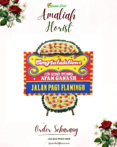 Bunga Papan Congratulation di Jrebeng Lor